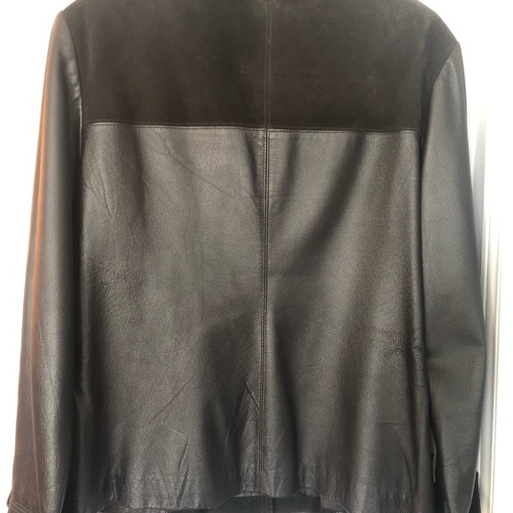 RTG chemise style leather & suede coat size 11 - Picture 2 of 11